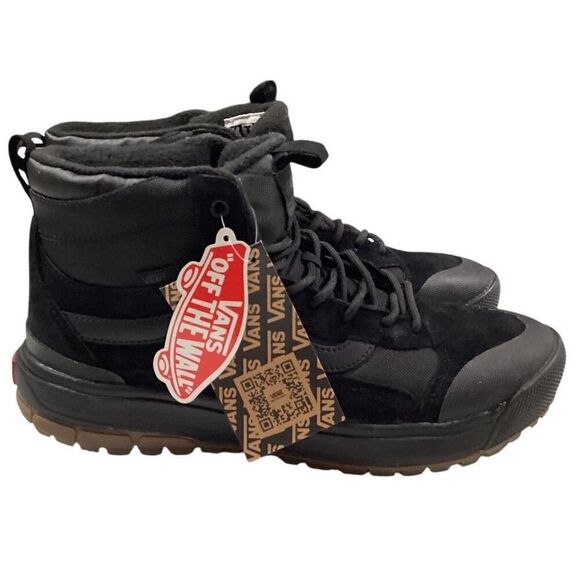 Vans Hiking Boots Men 9 Black Ultrarange EXO Hi MTE 1 Suede Lace Up Sneaker NEW main image 4